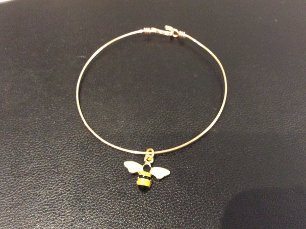Bracelet « Semainier « plaqué or avec « Abeille «